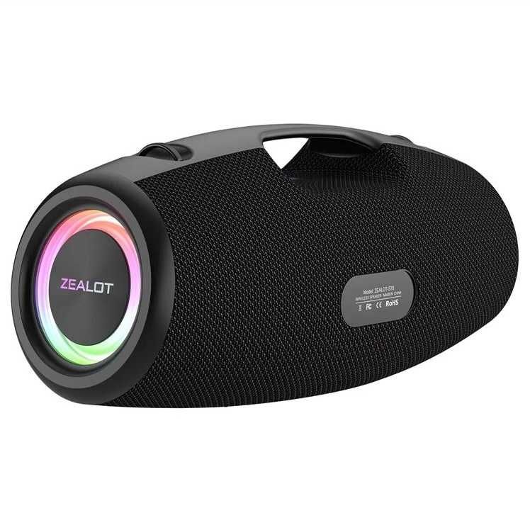 Блютуз колонка Zealot S78 100Вт Bluetooth-динамік і функця павербанка