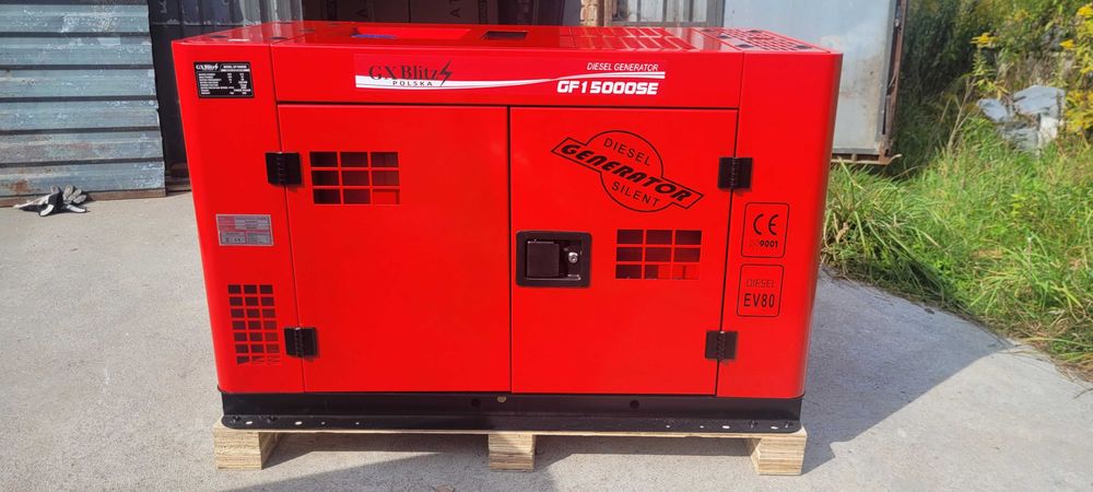 Agregat prądotwórczy diesel 12.5 KVa chłodzony cieczą odpalanie zdalne