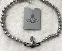 Ожерелье-чокер серый жемчуг Vivienne Westwood Сатурн Вивьен Вествуд