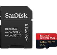 SANDISK Cartão Micro SDXC Extreme PRO 128GB (200MB/s) + Adaptador NOVO