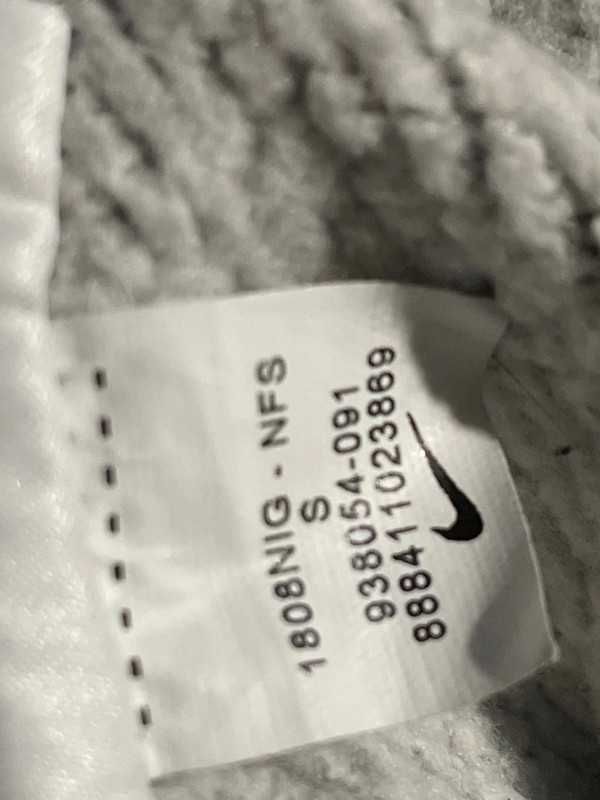 Szara Bluza rozpinana Nike rozmiar S