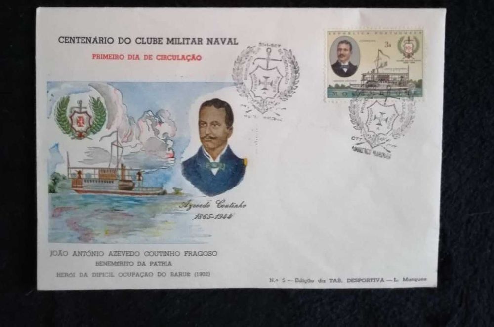 Sobrescrito 1o dia - Centenário do Clube Militar Naval