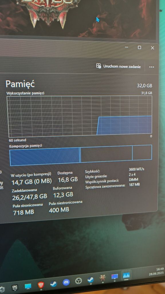 Gskill 32gb 3600mhz cl18 ddr4 tridentz