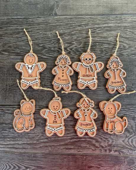 Bombki świąteczne - piernikowe ludziki