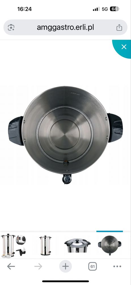 Podgrzewacz do wody warnik 10L 1650W MIARKA KRANIK POKRYWKA LOCK YATO