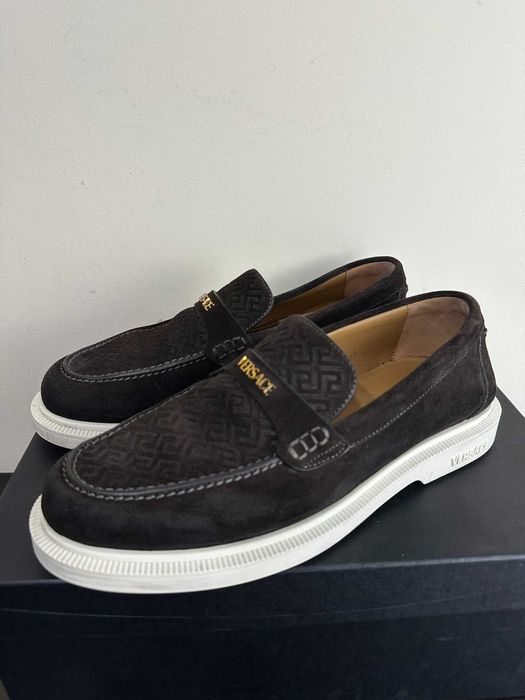 Mokasyny/Loafersy Versace Giuliano Suede Loafers