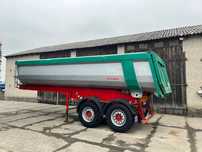 Langendorf SKS HS 18/28 rynna stalowa Hardox 2 osie naczepa wywrotka jeden własciciel  z Niemiec schmitz Tarcza 6x4 hydrodrive dolly