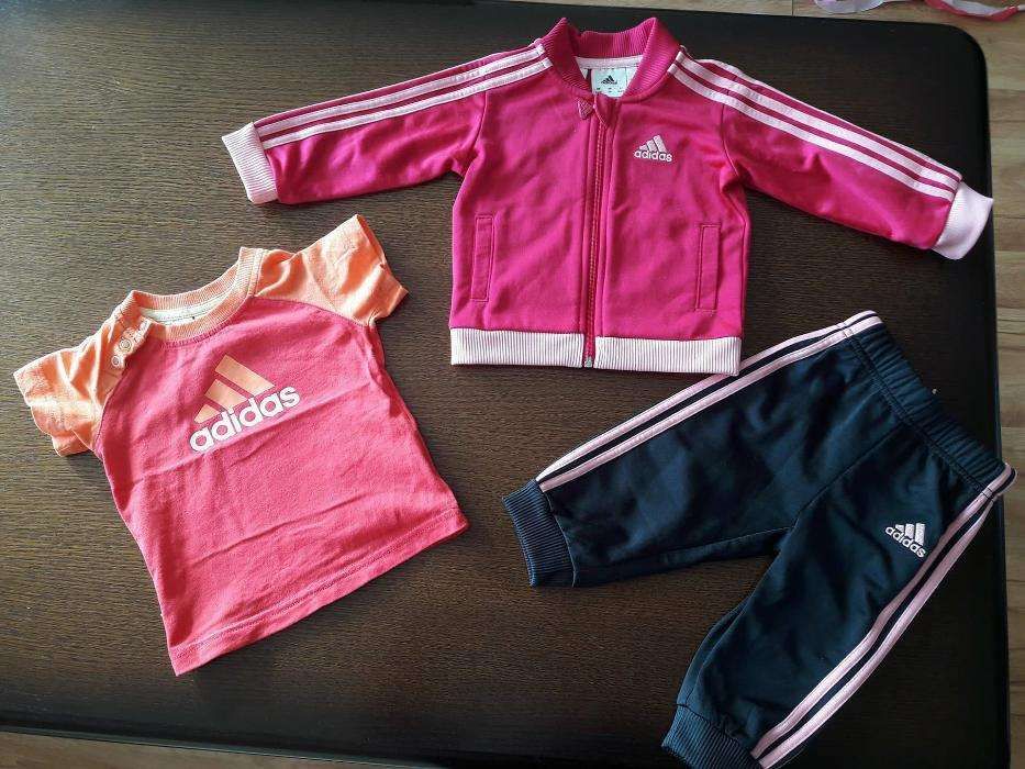 Komplet, dres ADIDAS dla dziewczynki rozmiar 68