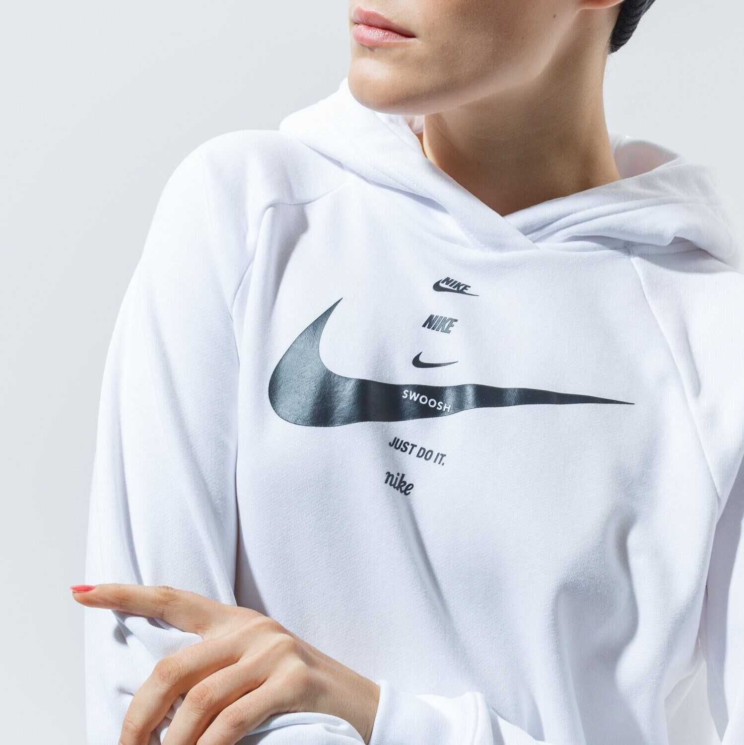 bluza Nike xs s 34 36 biała bluza Nike z kapturem s 36 oversize