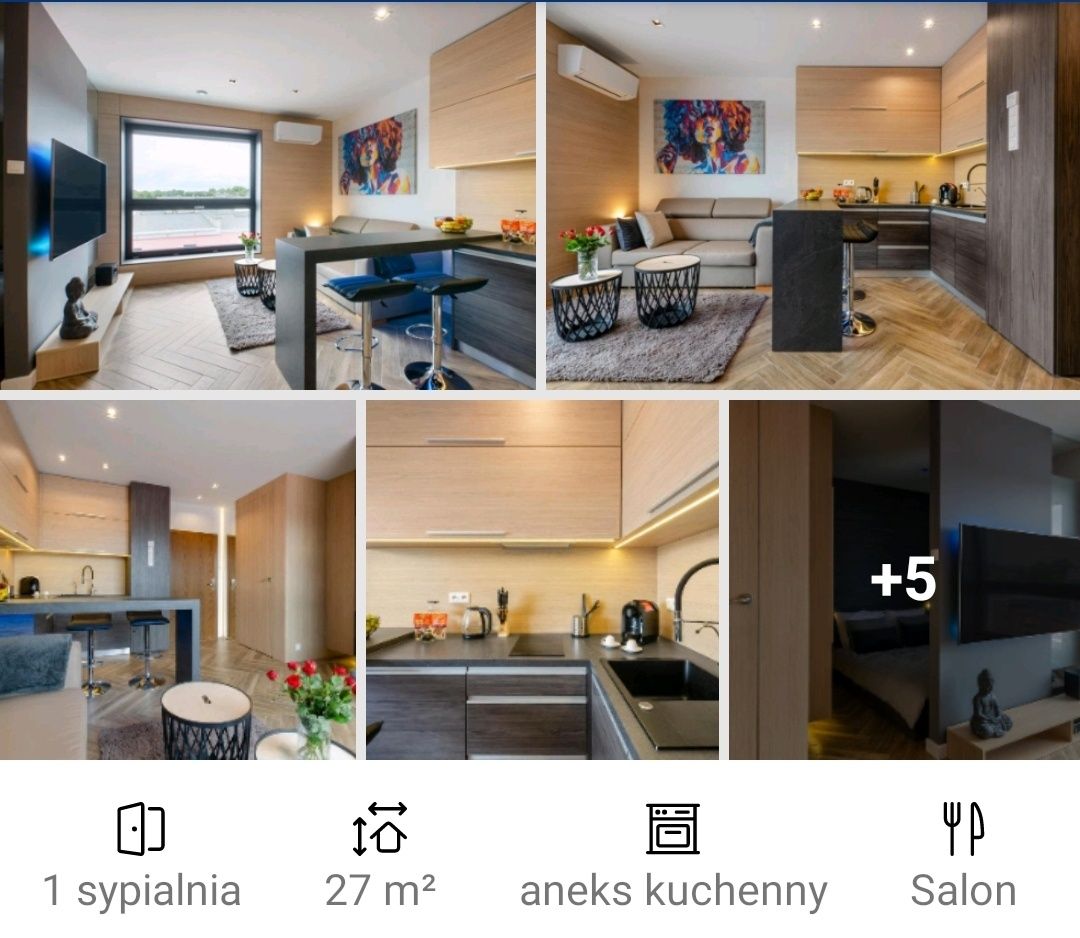 Apartamenty mieszkania na doby na godziny noclegi, klima.