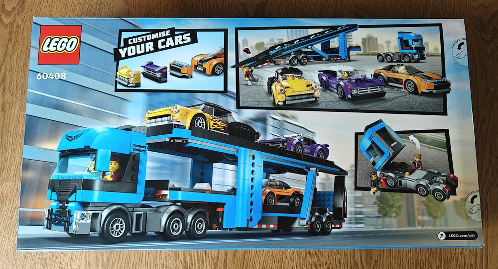 Lego City 60408 Laweta z samochodami sportowymi