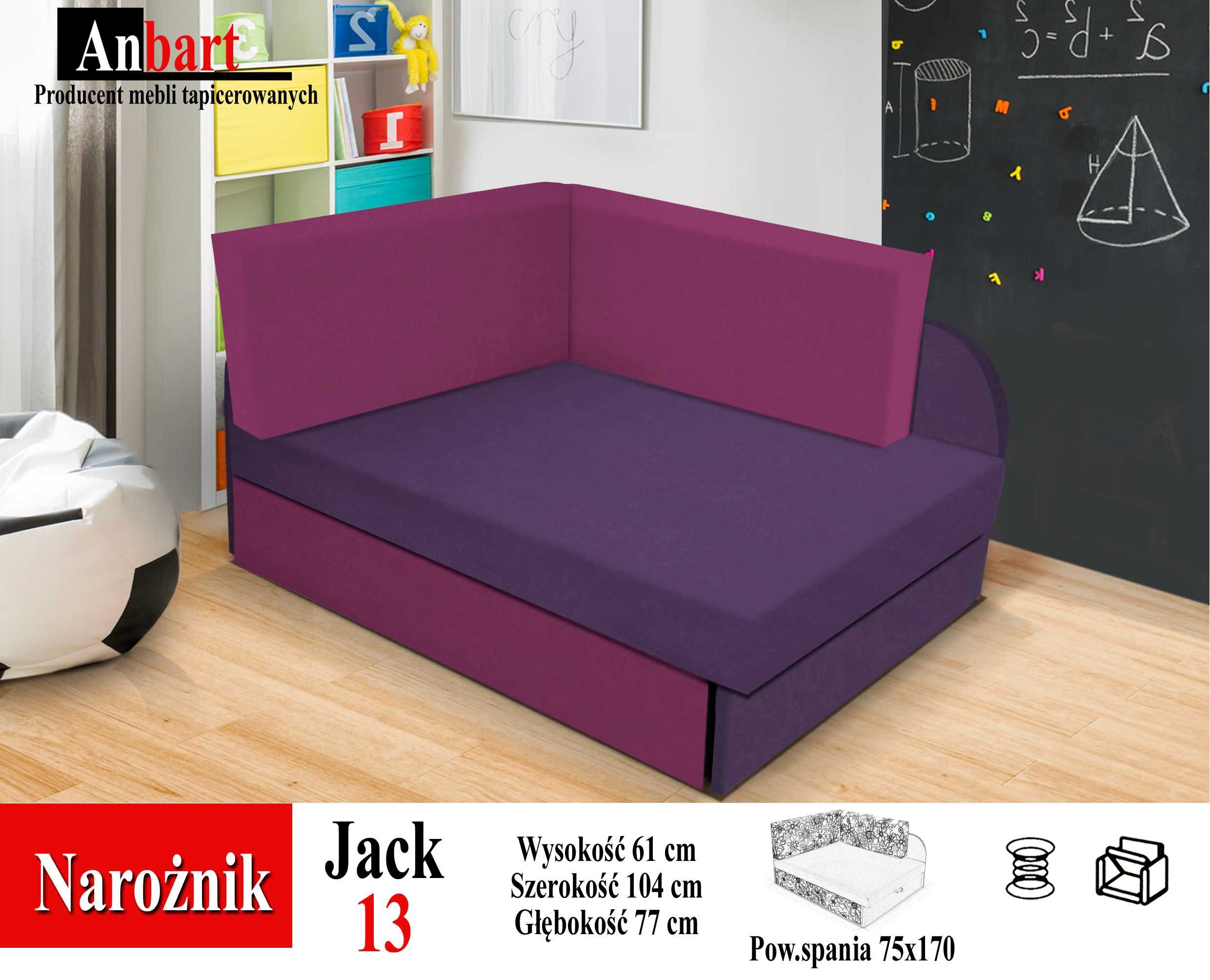 Narożnik DZIECIĘCY Kubuś Sofa Rozkładana Funkcja spania Dostawa