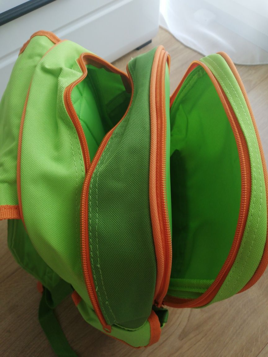 Kubuś plecak szkolny tornister zielony pojemny z kieszeniami Nowy