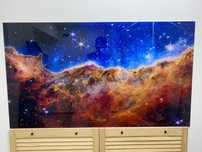 Panel szklany kosmos ,mgła