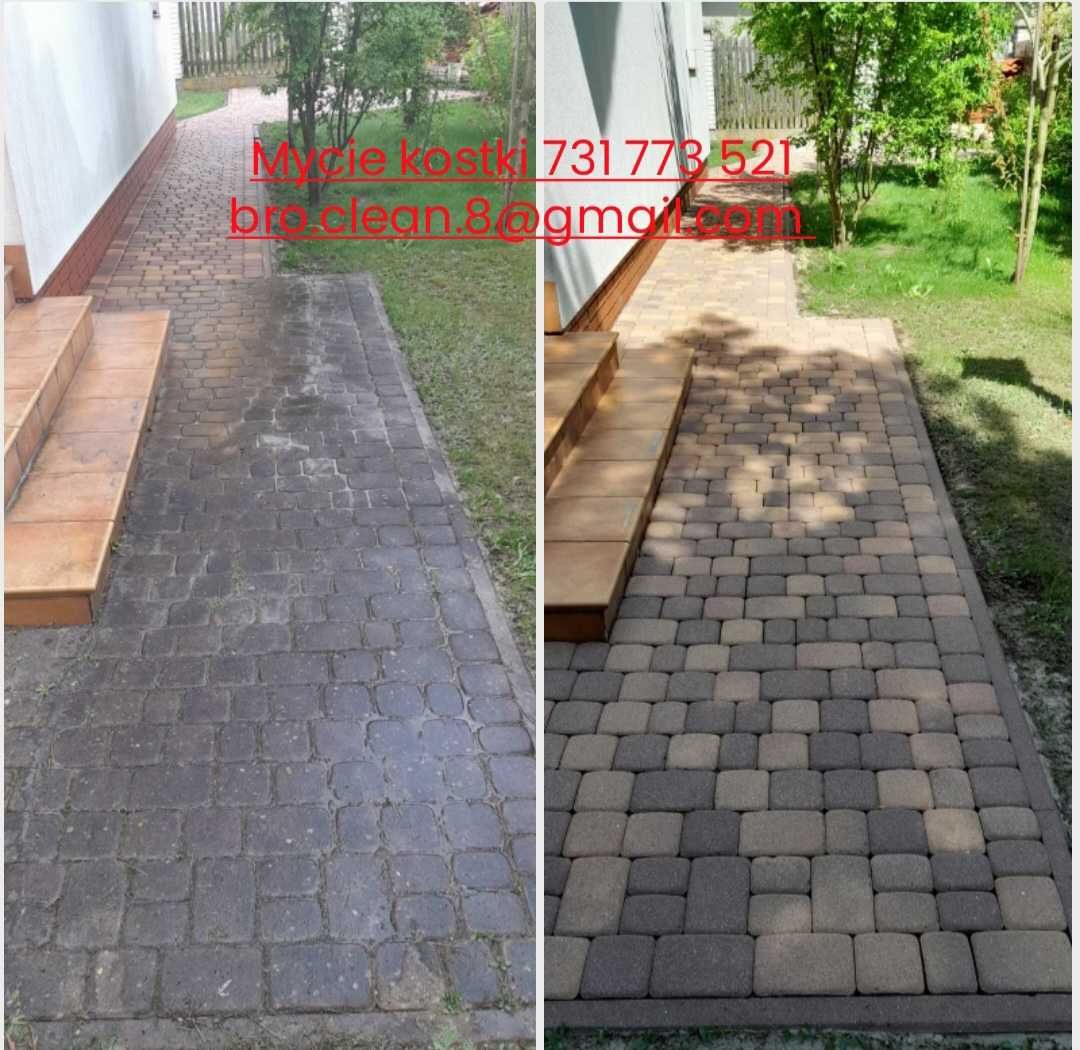 Mycie kostki brukowej,elewacji,płotów,tarasów...