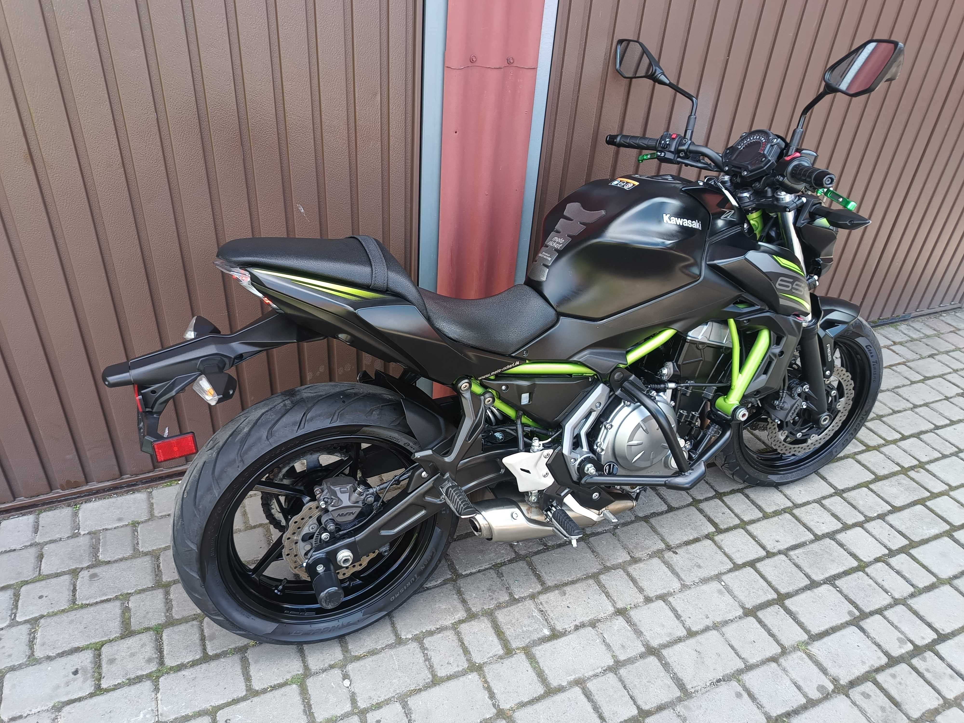 Ładne Kawasaki Z650 z Niemiec 35kW na kat A2 MOTOCYKLE ŻURAWICE