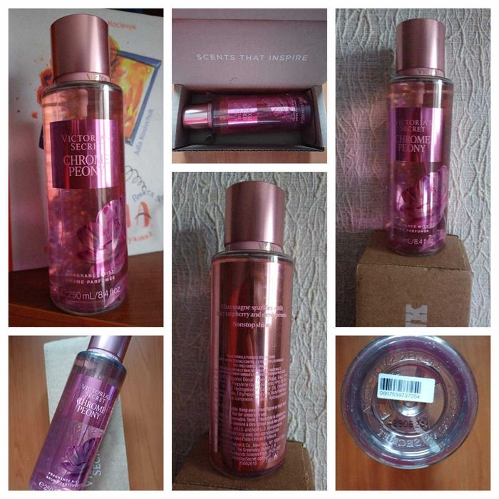Лімітована колекція Chrome Peony Body Mist Вікторії Сікрет, оригінал