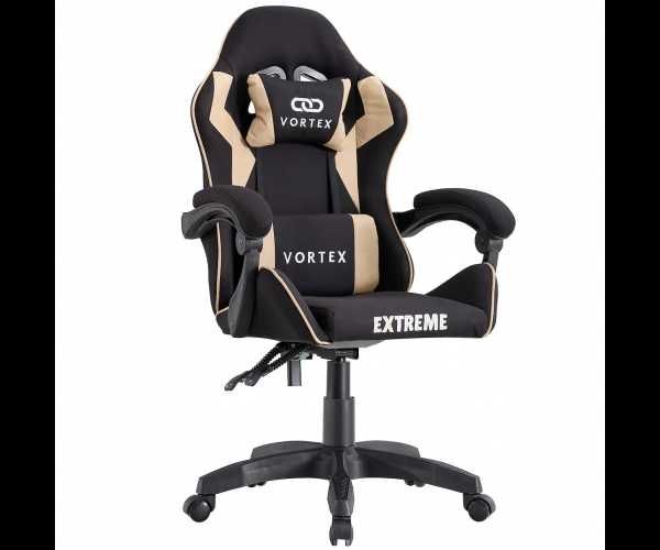 Компьютерное кресло из ткани Бежевый геймерское кресло игровое кресло