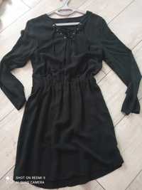 Sukienka czarna wiskoza s/m