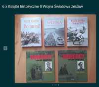 II Wojna Światowa 7 książek oferta łączona książka Patton wybrakowana