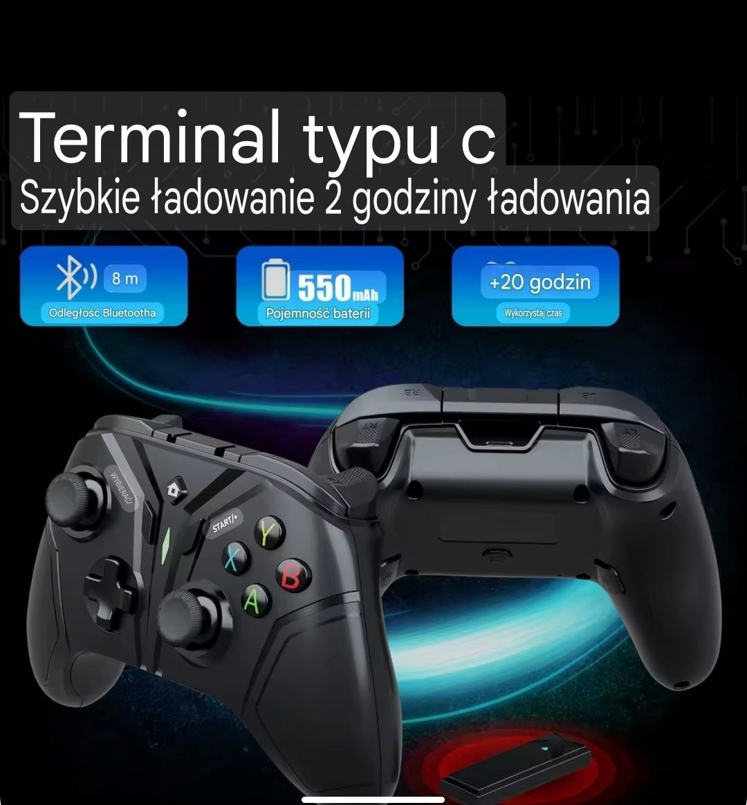 Gamepad RH-068 (nowy) android,, Switch, ps3, Windows, aios pc,