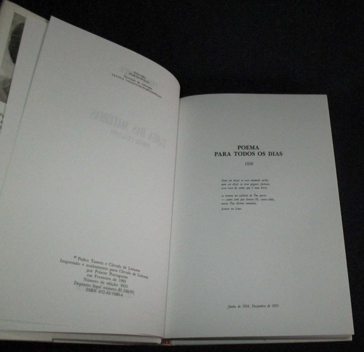 Livro Tábua das Matérias Pedro Tamen