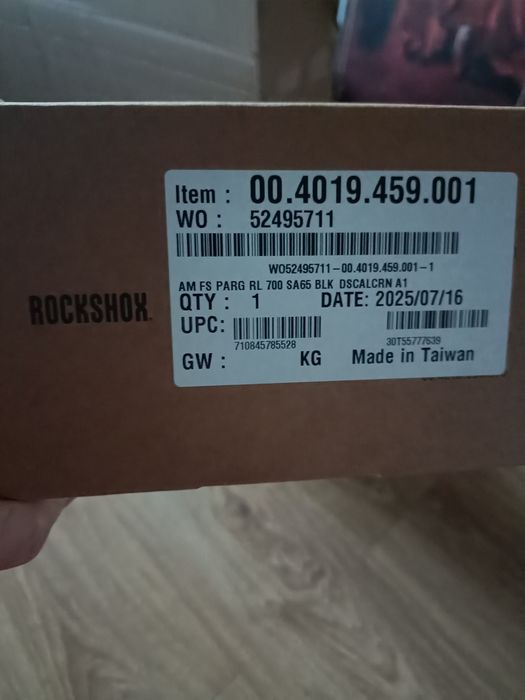 Amortyzator RockShox Paragon Gold RL 28 Solo Air 65  Nowy