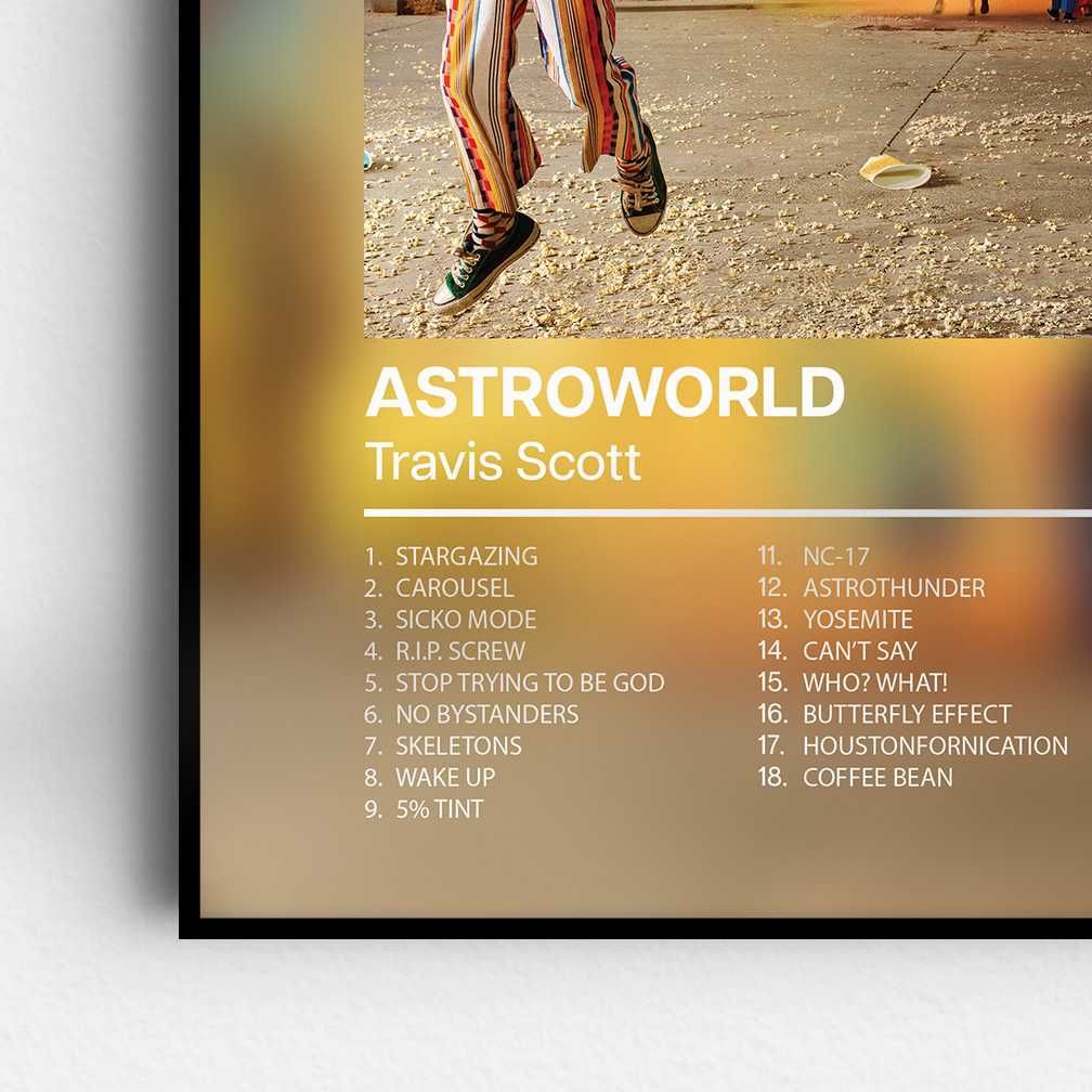 Plakat Travis Scott Astroworld 40 x 50 cm