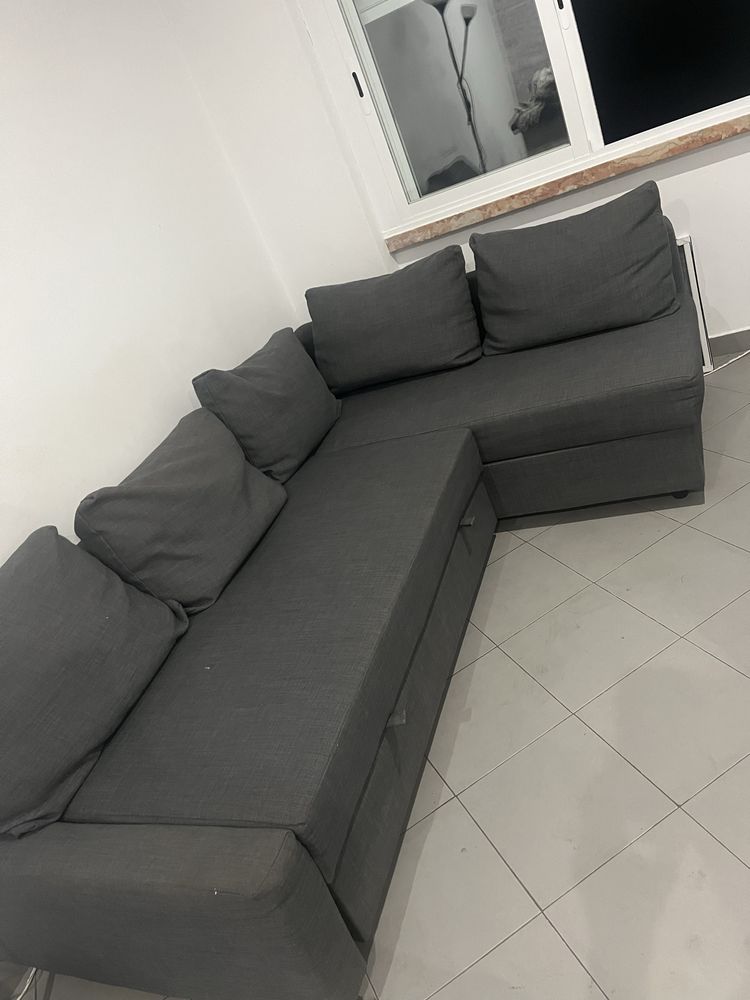 Sofa com chaise longue ikea