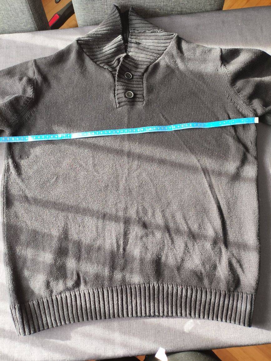 Sweter męski czarny