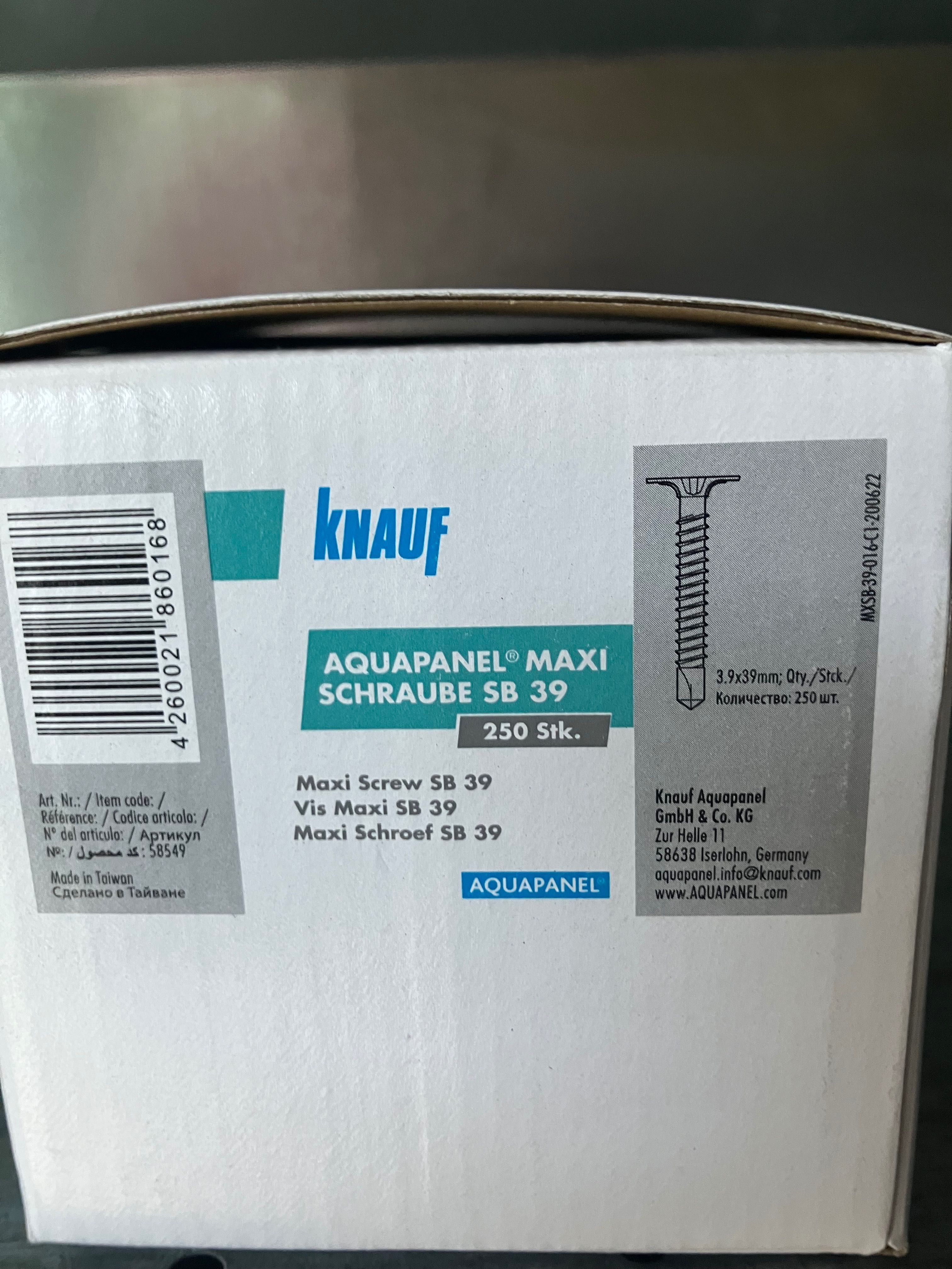 Śruby do Aqua panel firmy knauf