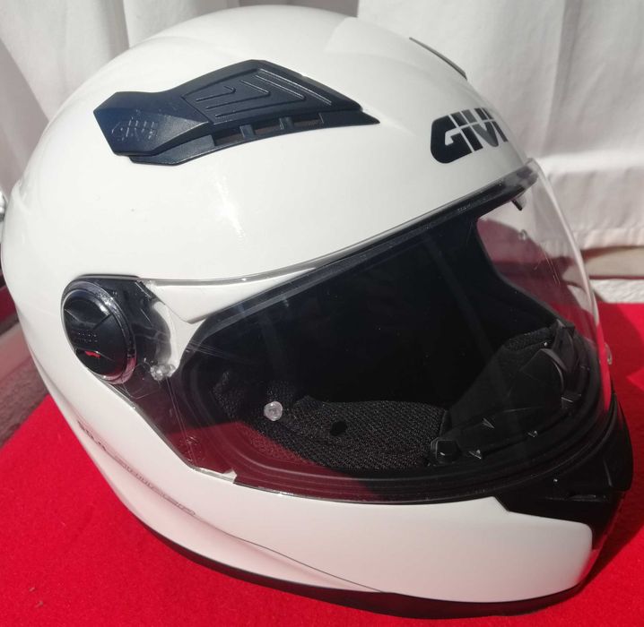 Capacete de mota Givi 50.4 Sniper Branco (M - 58)