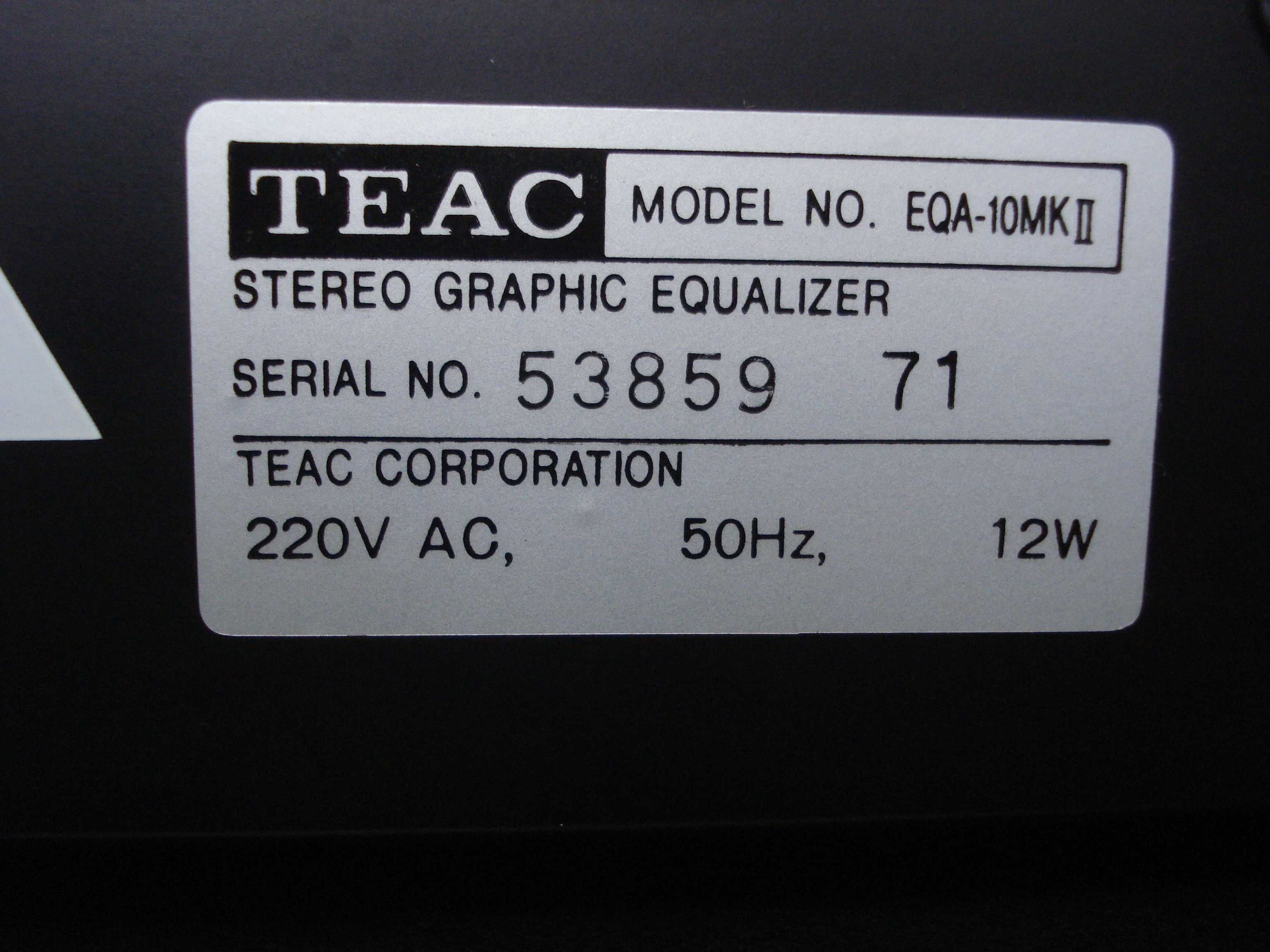 Еквалайзер "TEAC" EQA-10mkII