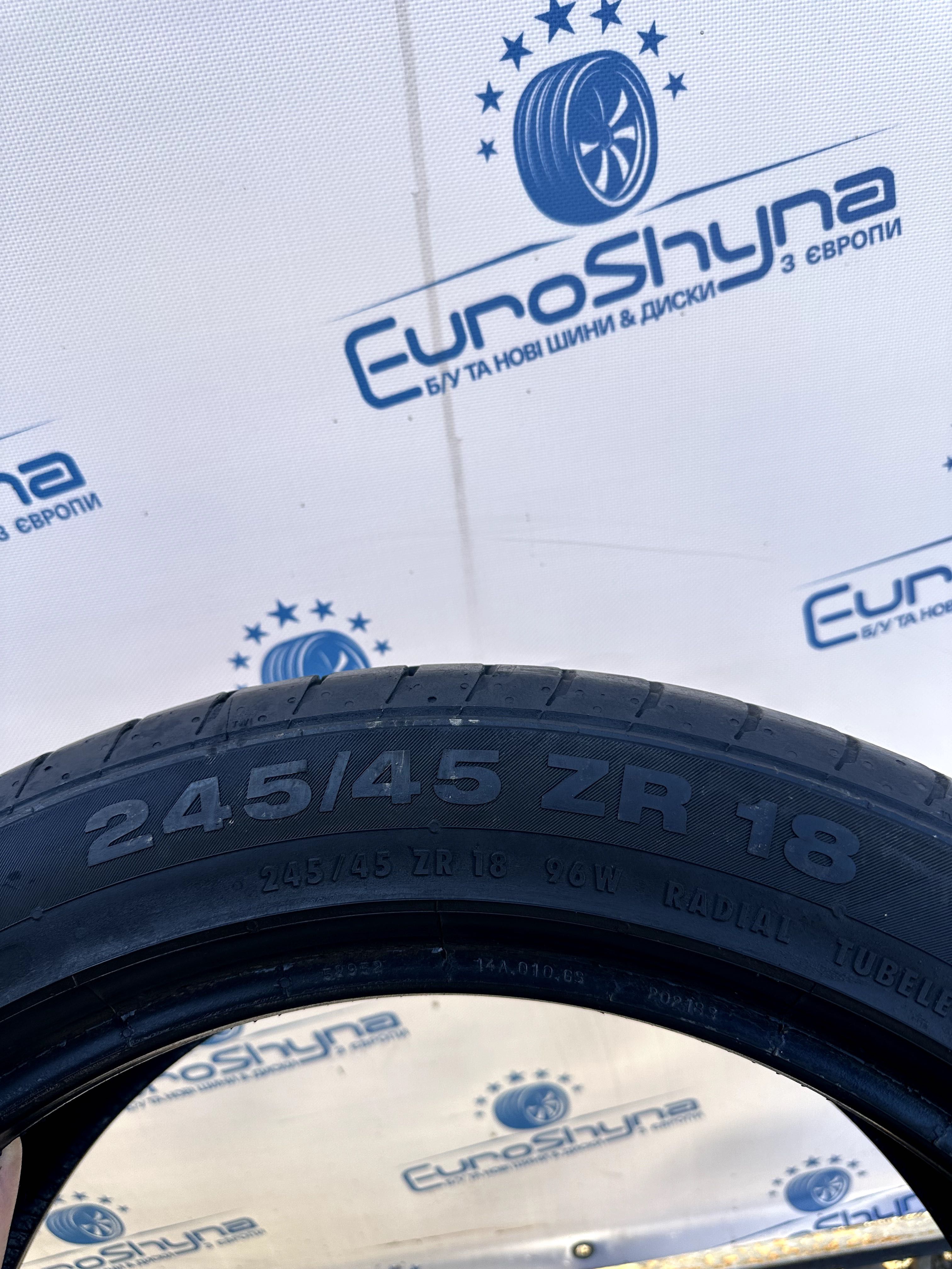 Літні шини 245 45 R18 96W Continental ContiSportContact 3
