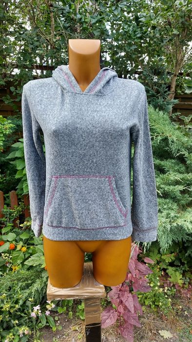 bluzka z kapturem dresowa szara kangur rozmiar 33/34 firma BEMORD