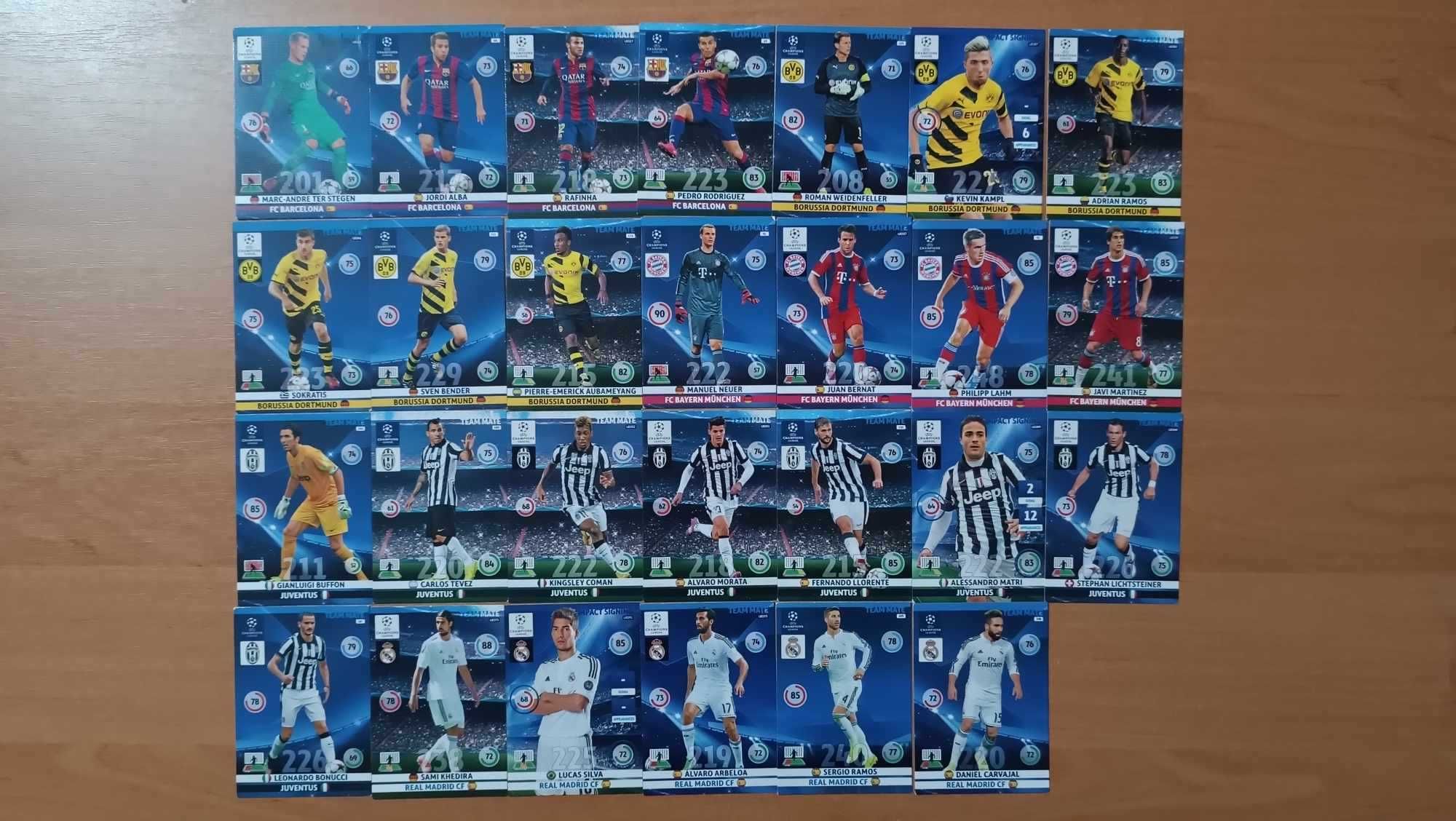 Karty XL Adrenalyn UEFA CL 2014/15 [193 karty] - do negocjacji