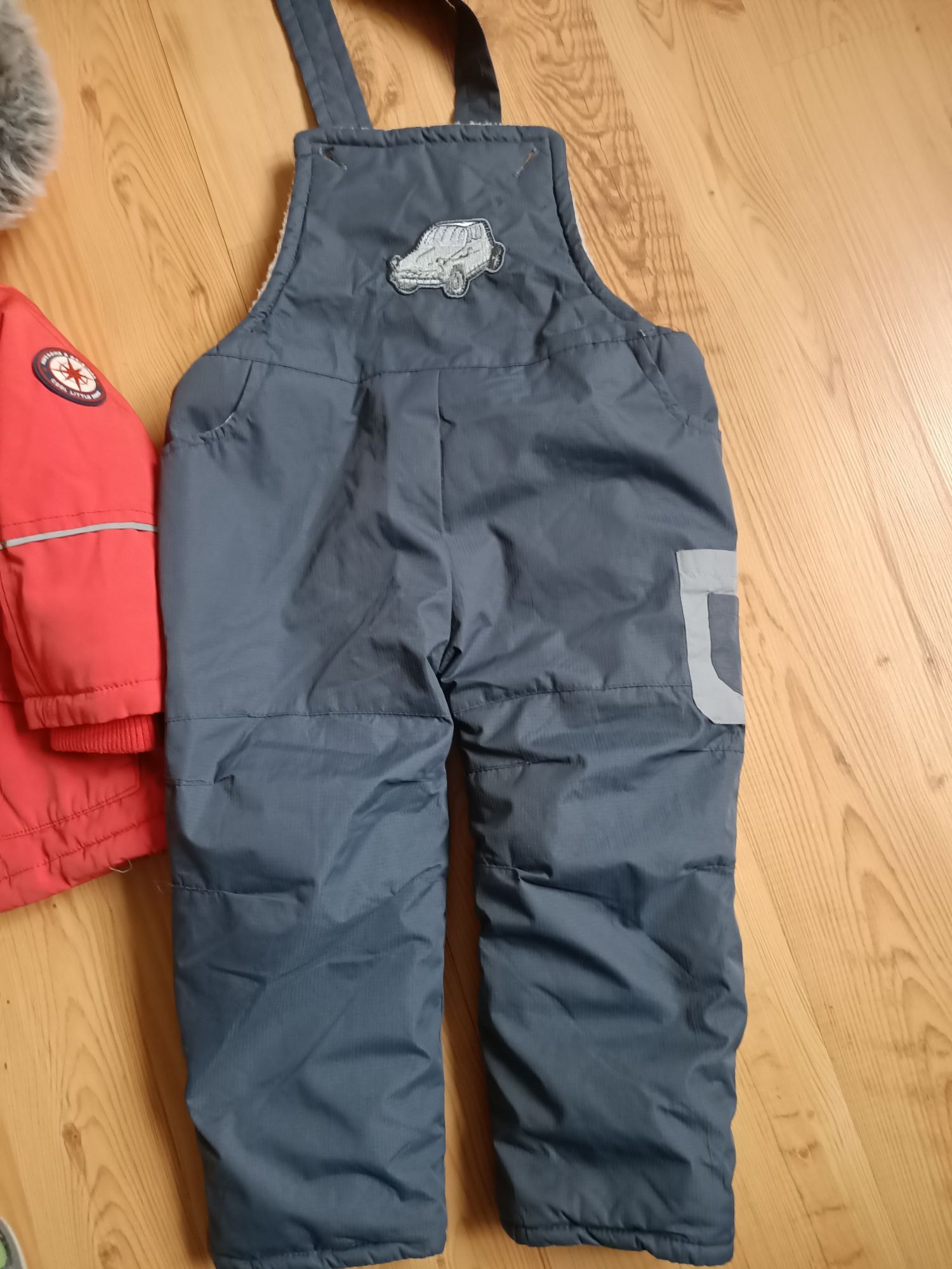 Kurtka zimowa spodnie narciarskie 92 cm zestaw