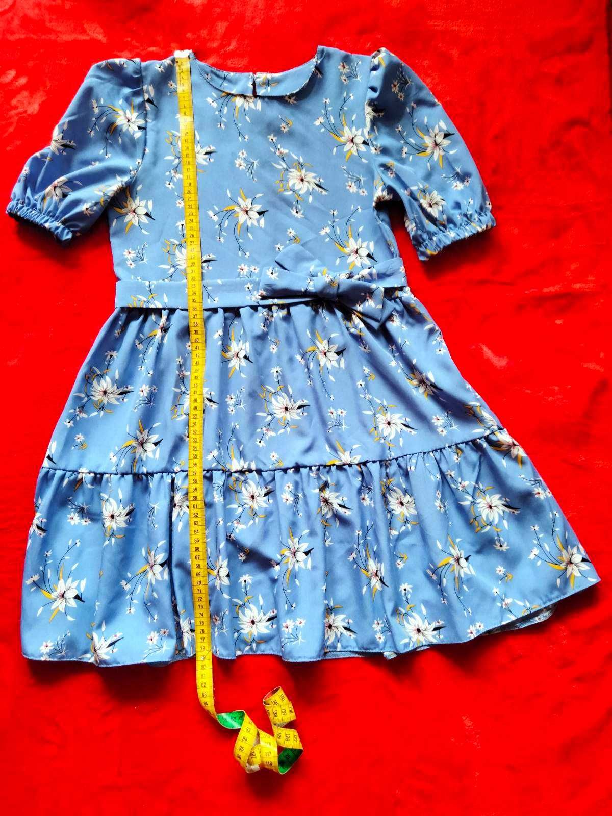Сукня Підліткова Плаття Платье Літо Модна Модне Голубе Блакитне Синє