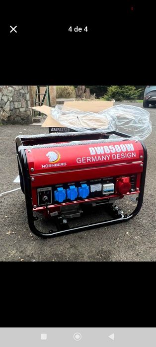 Gerador 8500w monofásico e trifásico arranque manual de corda