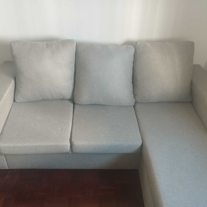 Sofá chaise lounge 3 lugares