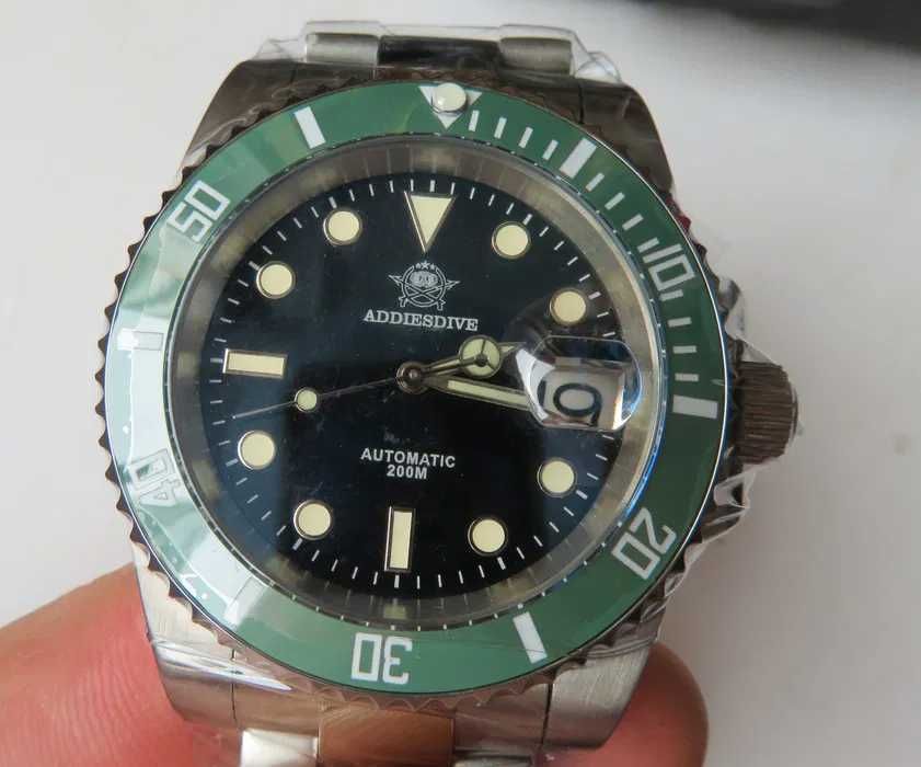 zegarek diver Addiesdive automat  WR 200 szafirowe  szkło