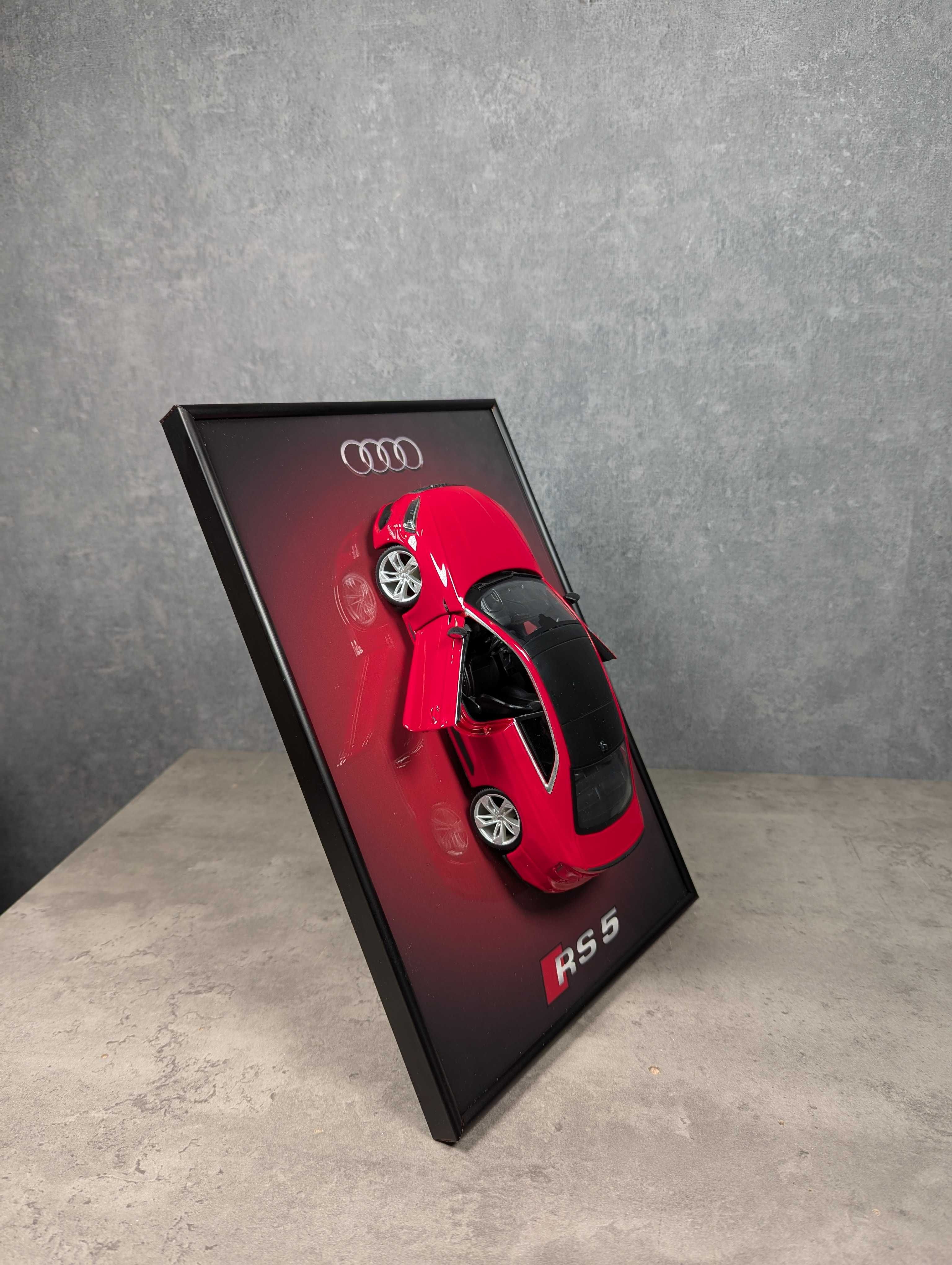 Bburago З АРТ Рамкою (A4) У Масштабі 1:24 Audi RS 5 Coupe / Червоний