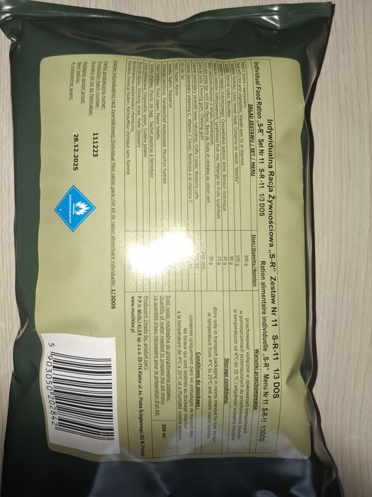 Porcja Żywnosciowa SR 11