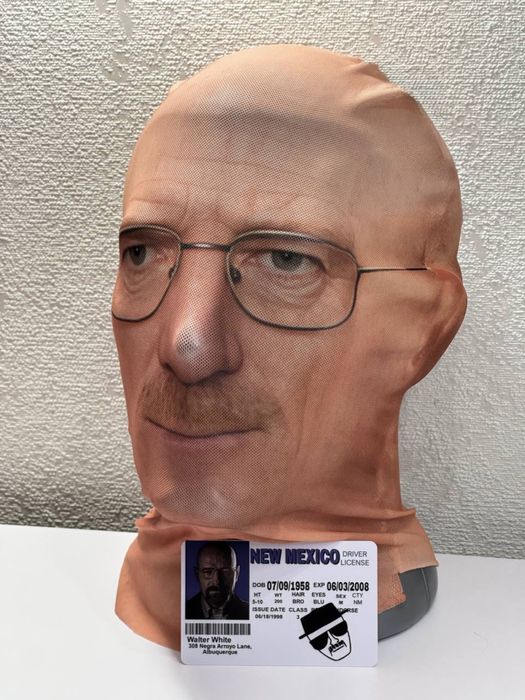 Маски 3d 360° Mclovin Tyler durden, Walter white,Dexter,  мактрахер