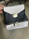 Czarno biala torebka plecak steve madden