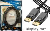 Kabel DisplayPort na DisplayPort 1,8m DP-DP Przewód 4K 1,8M *Wejherowo