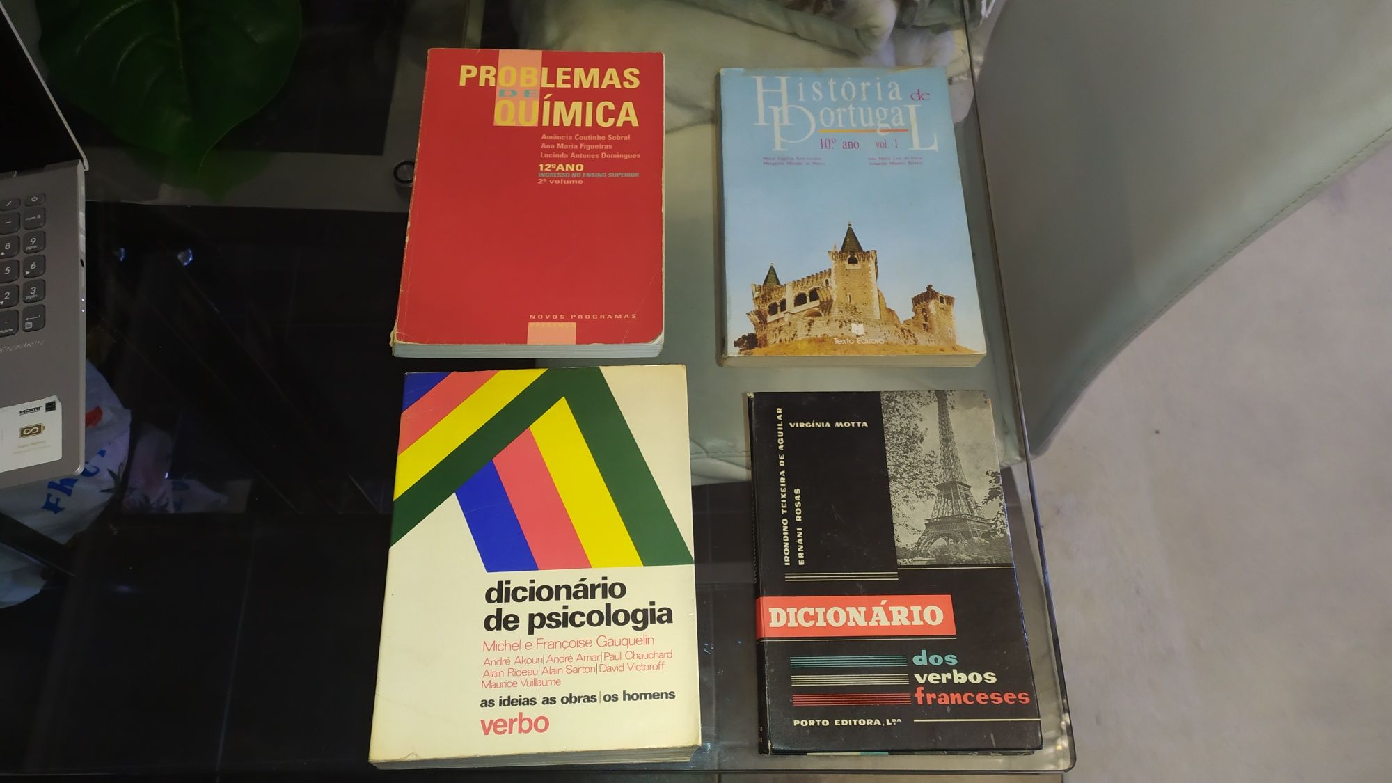 Livros antigos química, psicologia, história e francês 9,99€ cada