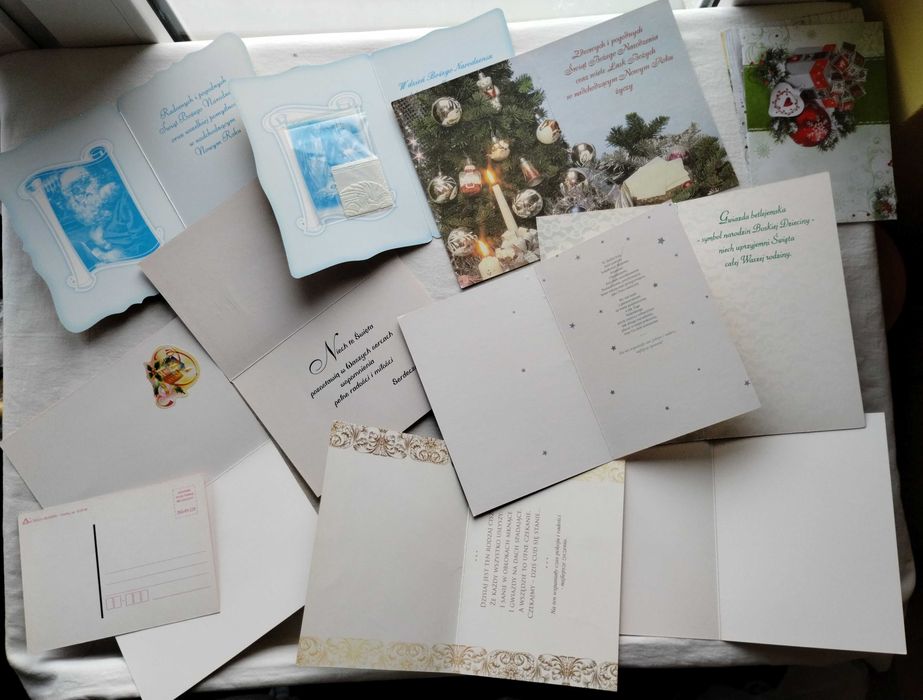 Kartki świąteczne Boże Narodzenie i Nowy Rok – zestaw 2