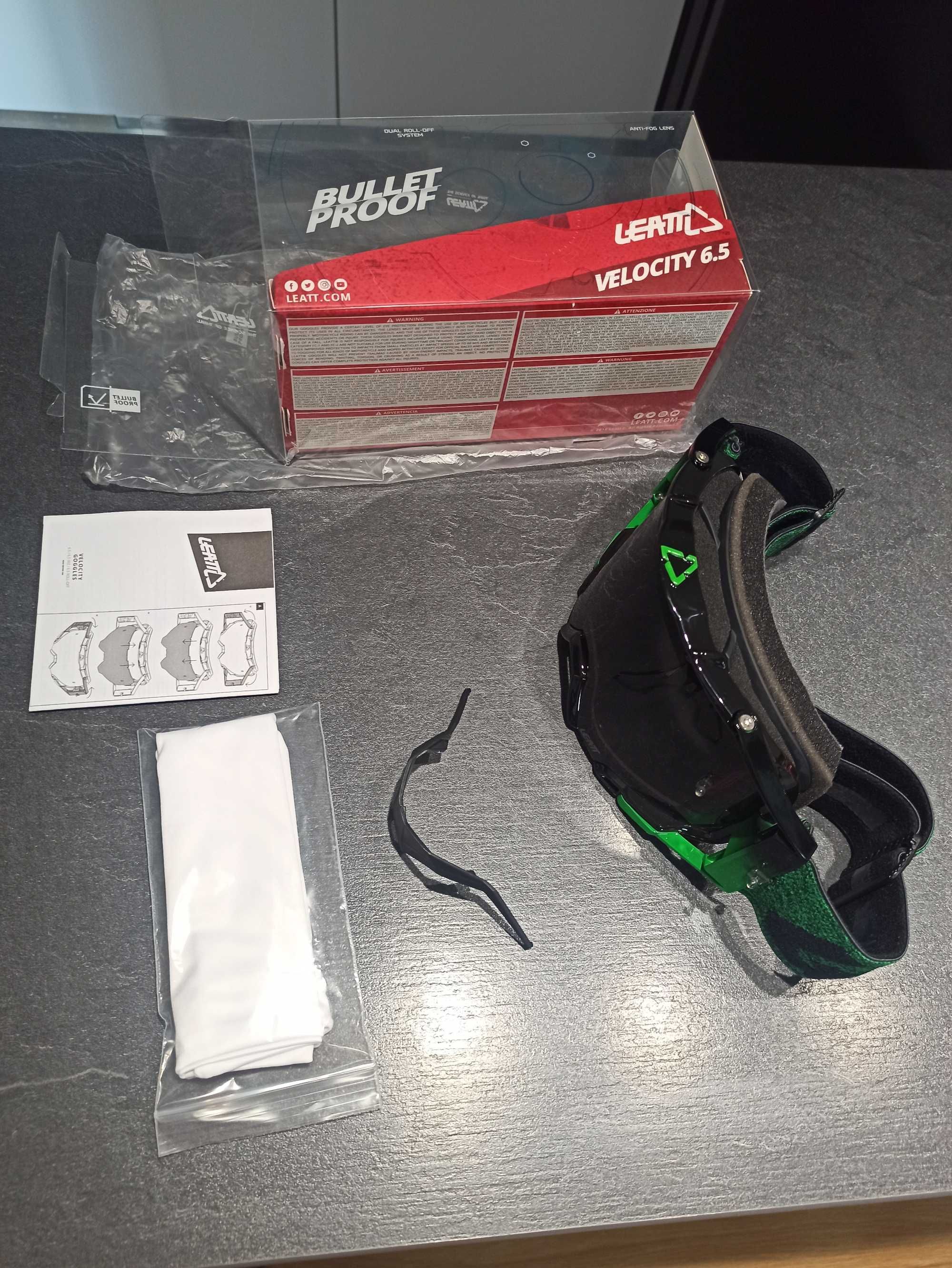 Goggle okulary Leatt velocity 6.5 bullet proof NOWE