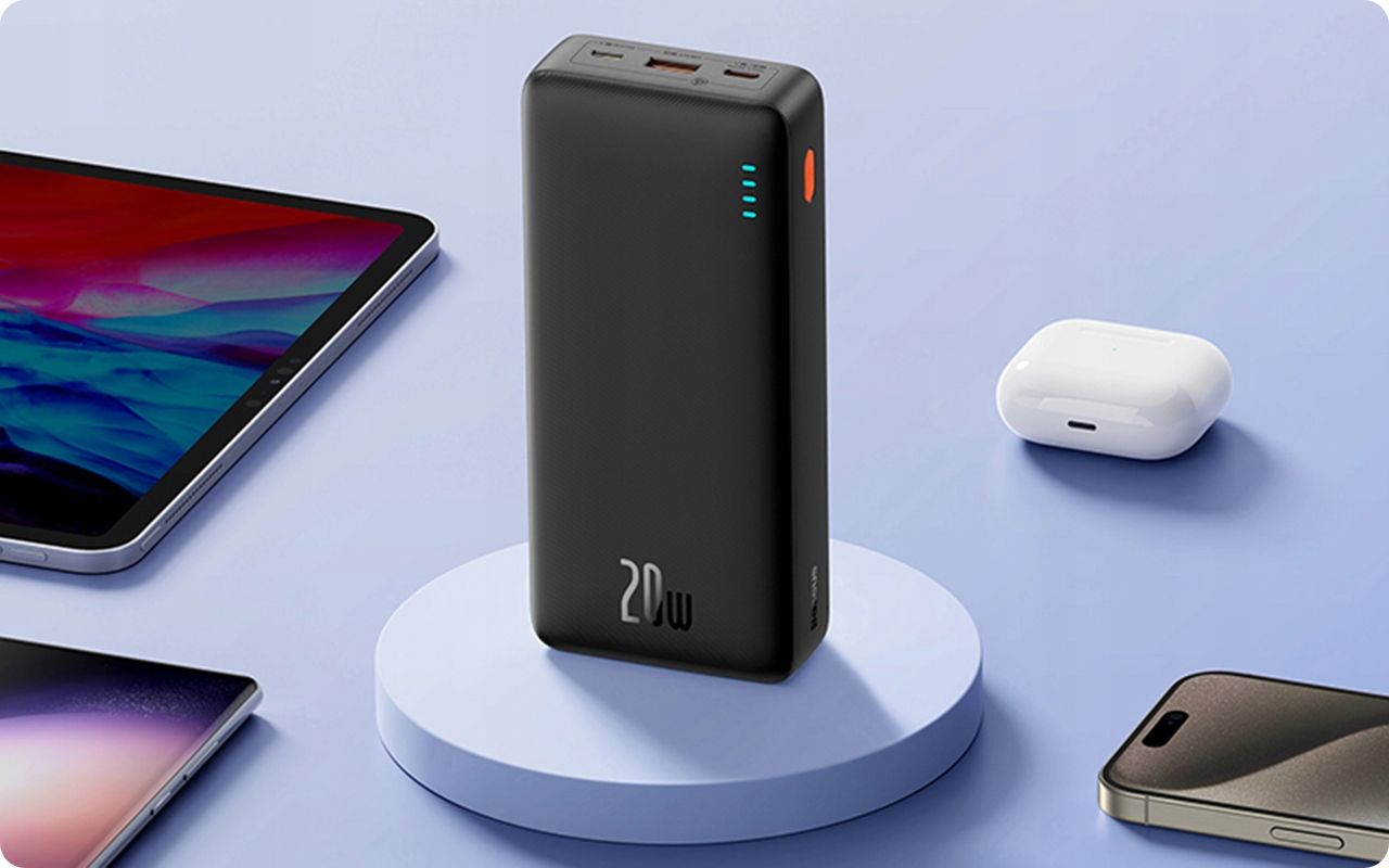 Baseus Power Bank Z Szybkim Ładowaniem 20000Mah 20W Usb-C Usb-A